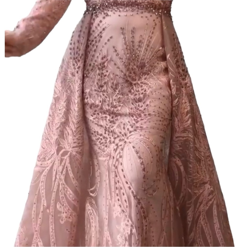 COPY - Serene Hill  Pink Long Mermaid Elegant  With Train Evening Dress Gown si… - Picture 2 of 5